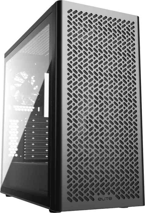 Cooler Master Elite 502 Lite Black, Glasfenster