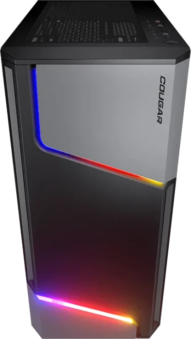 Cougar MX360 RGB, schwarz, Glasfenster