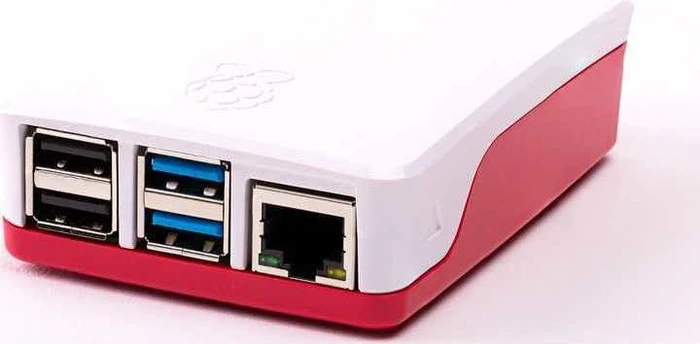 Raspberry Pi Raspberry Pi offizielles Gehäuse für Raspberry Pi 4, rot/weiß