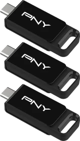 PNY Elite Type-C 128GB, USB-C, USB 3.2 Gen 1×1, 3er-Pack