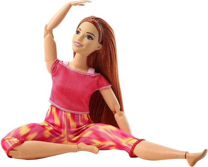 Mattel Barbie - Made to Move curvy rotes Haar