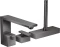 Hansgrohe AXOR Edge 3-Loch Einhebel-Wannenrandmischer - Diamantschliff polished black chrome Vorschaubild
