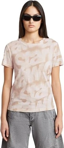G-Star Sprayed Letters T-Shirt kurzarm liquid pink/sprayed letters (Damen)