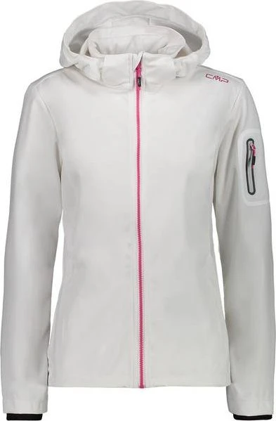 CMP Zip Hood Softshell Funktionsjacke weiß (Damen)