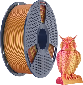 Sunlu Silk PLA+, Dual Color Red Gold, Spule, 1.75mm, 1.00kg