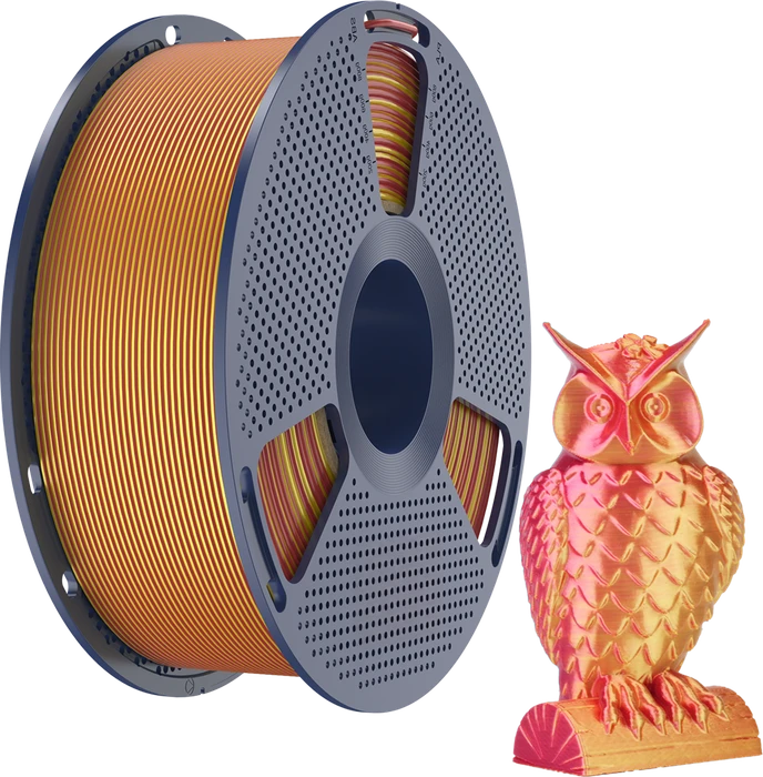 Sunlu Silk PLA+, Dual Color Red Gold, Spule, 1.75mm, 1.00kg