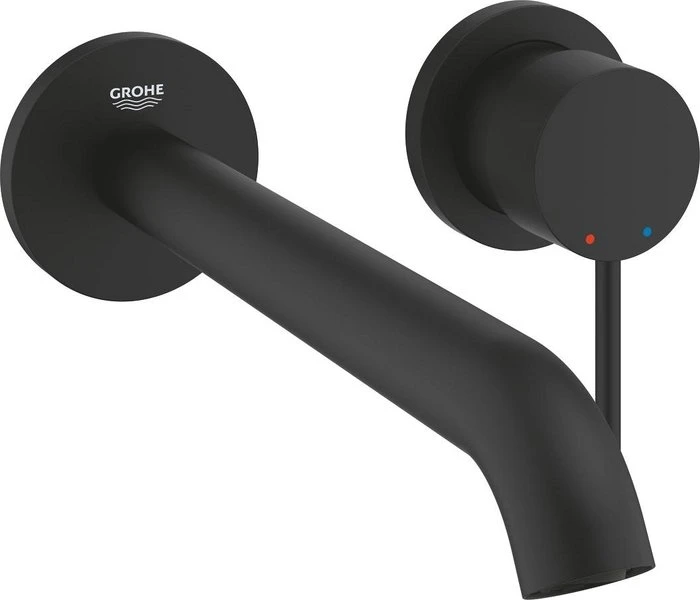 Grohe Essence 2-Loch-Waschtischbatterie L phantom black