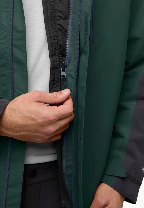 Jack Wolfskin Jasper 3in1 Funktionsjacke black olive (Herren)