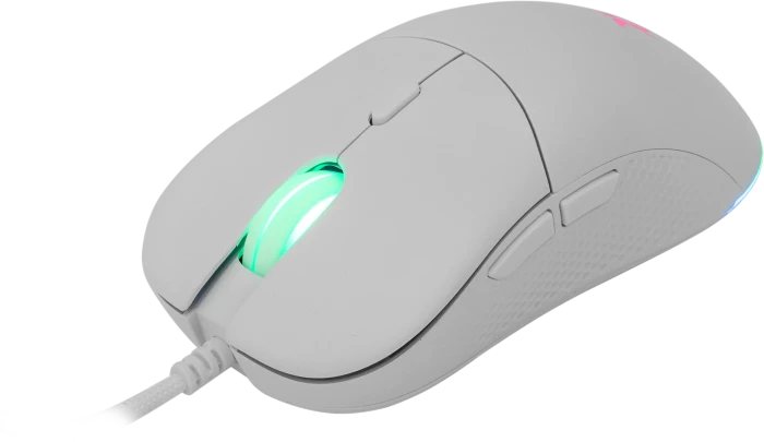 White Shark Bagdemagus White Gaming Mouse, weiß, USB