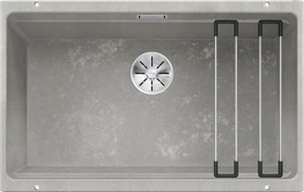 Blanco Etagon 700-U InFino Unterbau Becken mittig beton-style