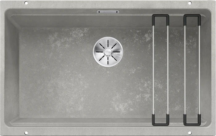Blanco Etagon 700-U InFino Unterbau Becken mittig beton-style