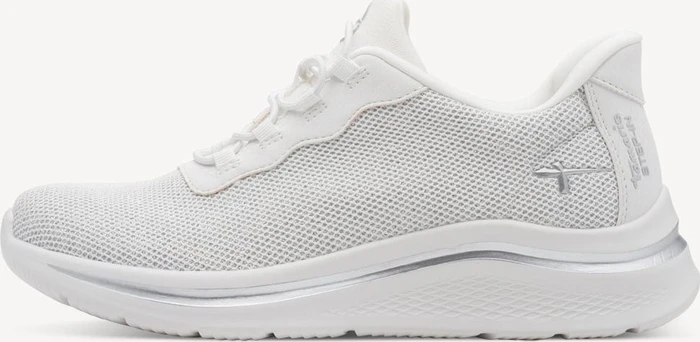Tamaris Sneaker Wide Fit weiß/silber (Damen)