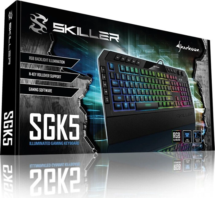 Sharkoon Skiller SGK5, LEDs RGB, USB, DE