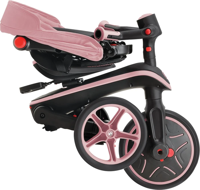 Globber Explorer Trike Foldable 4in1 deep pastel pink