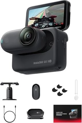 Insta360 Go 3S Motorcycle In-Helmet POV Bundle 128GB schwarz