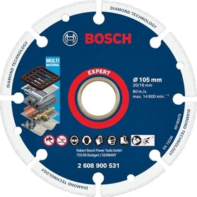 Bosch Professional EXPERT Diamond Metal Wheel Diamanttrennscheibe, 105x20mm, 1 Stück