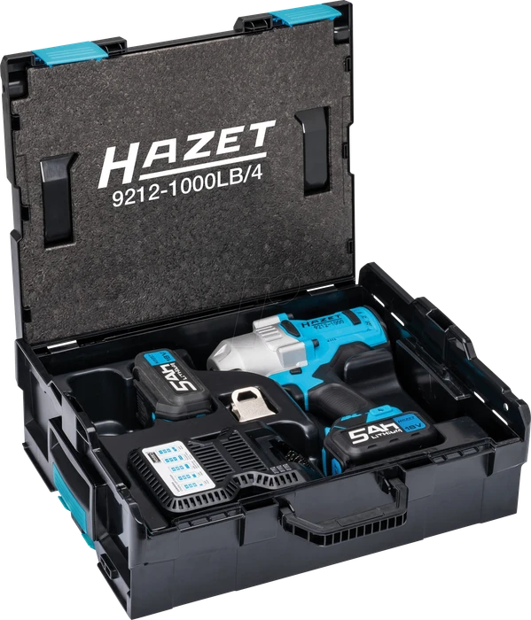 Hazet 9212-1000LB/4 Akku-Schlagschrauber inkl. L-Boxx + 2 Akkus 5.0Ah