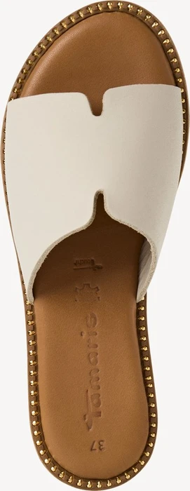 Tamaris Lederpantolette beige (Damen)