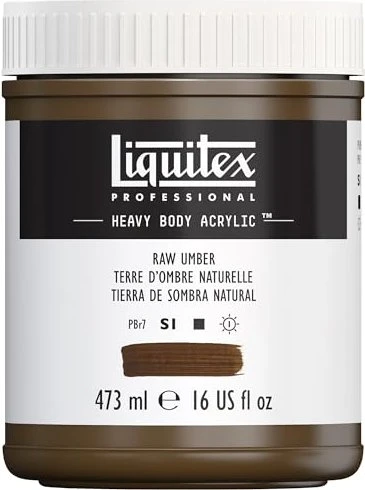 Liquitex Professional Heavy Body Acrylic raw umber, 473ml