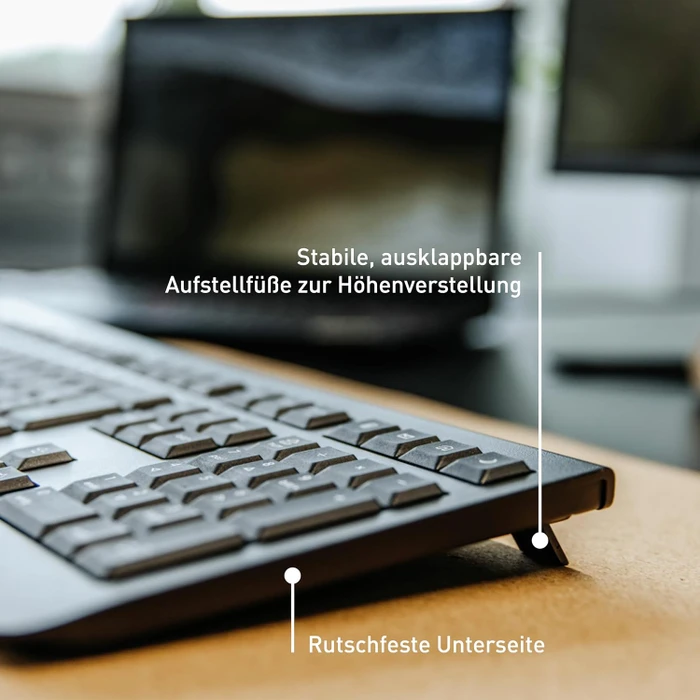 Cherry KW 3000 Silent Wireless Keyboard, schwarz, USB, DE