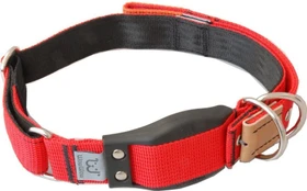 WowWow Professional Halsband, mit integrierter Leine, rot