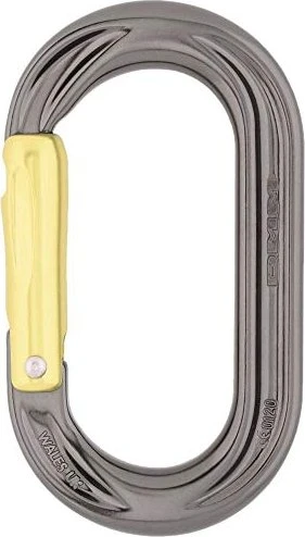 DMM PerfectO straight Schnappkarabiner titanium/lime