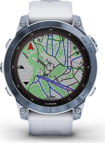 Garmin Fenix 7 Sapphire Solar blue dlc titan/whitestone