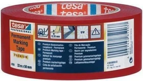 tesa 4169 Bodenmarkierung rot, Bodenmarkierung/Klebeband, 50mm/33m, 1 Stück