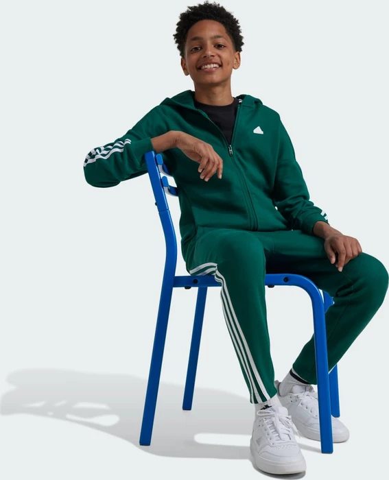 adidas Future Icons 3-Streifen Hoodie collegiate green/white (Junior)