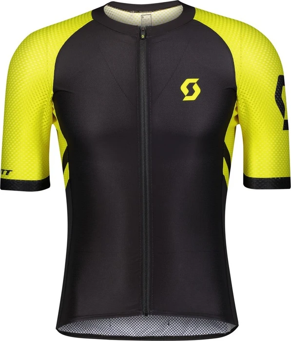 Scott RC Premium Climber Trikot kurzarm black/sulphur yellow (Herren)