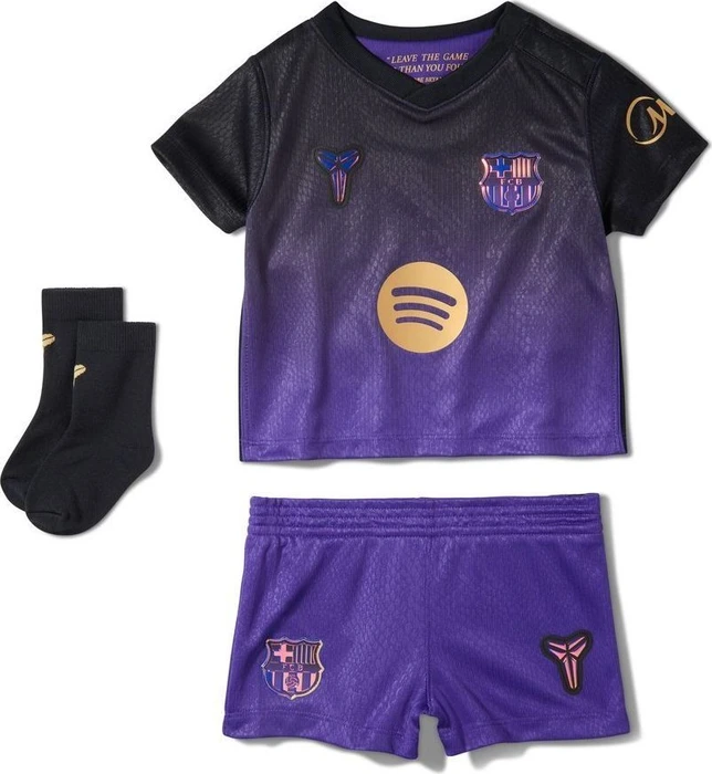 Nike FC Barcelona Stadium Baby 2026/2027 Auswärtsausrüstung kurzarm field purple/black/metallic gold (Junior)