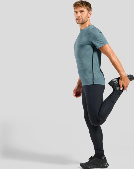 Odlo Zeroweight Engineered Chill-Tec Laufshirt kurzarm provincial blue melange (Herren)