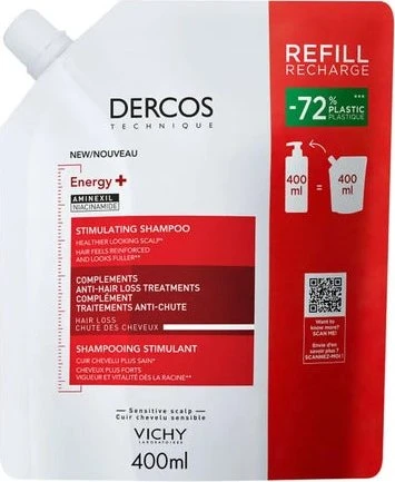 Vichy Dercos Vital+ Anti Haarverlust Shampoo Refill, 390ml
