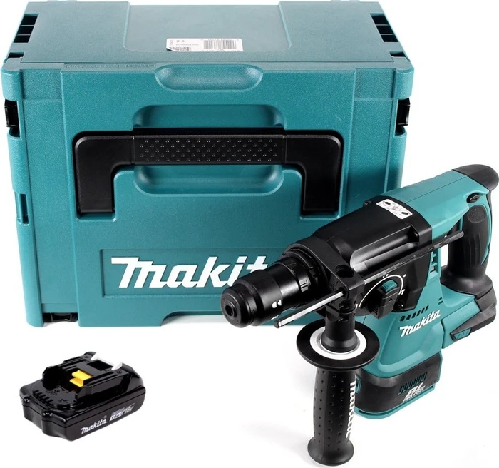 Makita DHR243Y1J Akku-Bohr-/Meißelhammer inkl. MAKPAC + Akku 1.5Ah