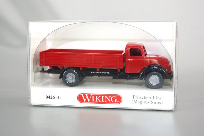 Wiking Pritschen-Lkw Magirus Sirius rot