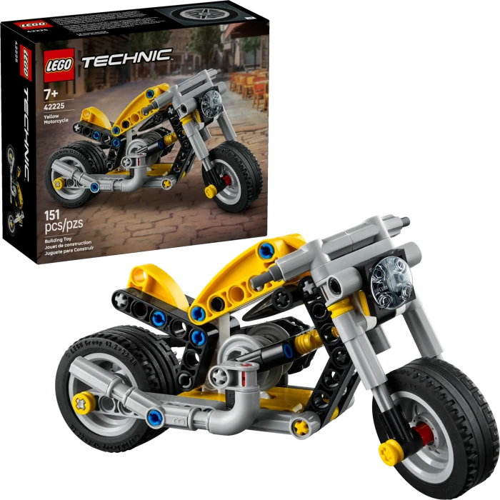 LEGO Technic - Gelbes Motorrad