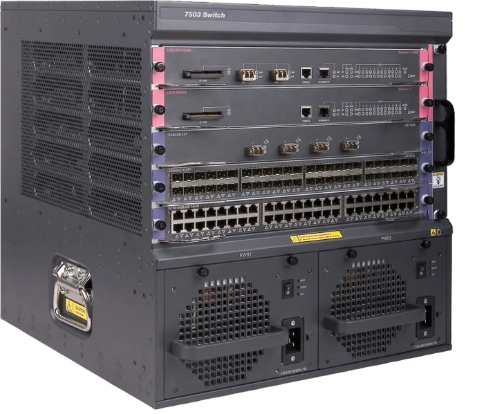 HPE FlexNetwork 7500 Series 7503 Rackmount Switch, 5x Erweiterungsslot