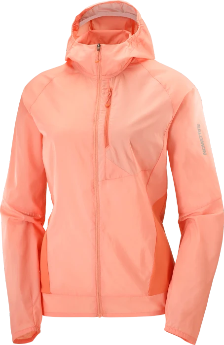 Salomon Bonatti Cross Wind Funktionsjacke peach amber/coral (Damen)