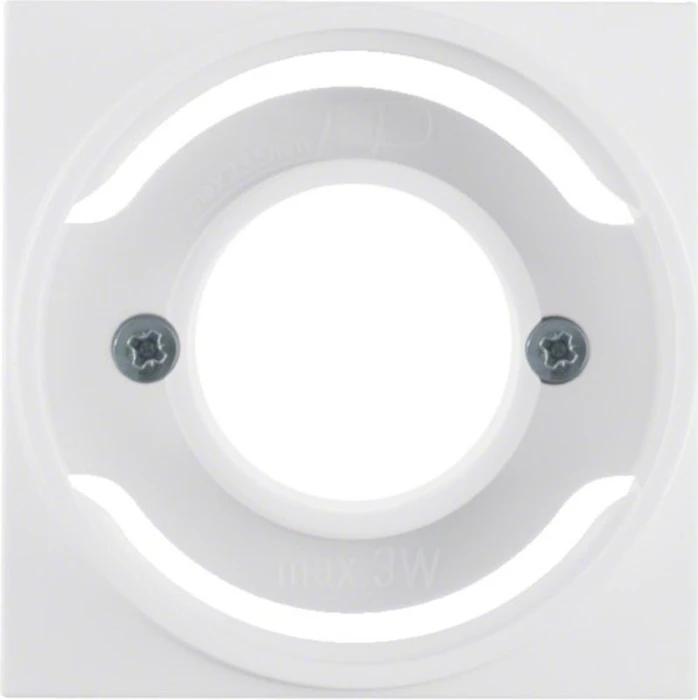 Berker S.1/B.3/B.7 Zentralstück für Lichtsignal E14, polarweiß matt
