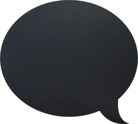 Securit Silhouette Board Sprechblase, Kreidetafel, schwarz, 47x27.3cm