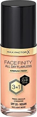 Max Factor Facefinity All Day Flawless Foundation N32 light beige LSF20, 30ml