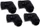 Alphacool Eiszapfen 90° L-Winkeladapter G1/4" AG auf G1/4" IG, deep black, 4er-Pack (17618)