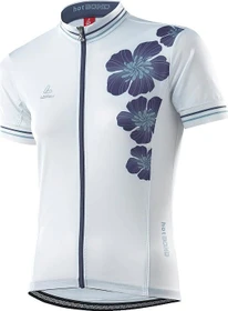 Löffler Bike Hotbond Full-Zip Trikot kurzarm white/night blue (Damen)