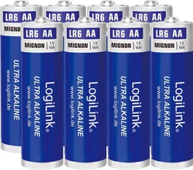 LogiLink Ultra Power Alkaline Mignon AA, 8er-Pack