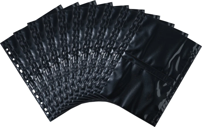 Herma Fotosichthüllen schwarz, 130x180mm, quer, 10 Stück
