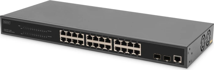 Digitus DN-953 Rackmount Gigabit Managed Switch, 24x RJ-45, 2x SFP, 430W PoE+