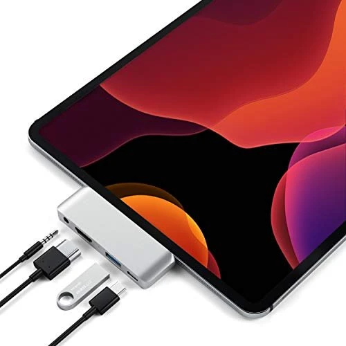 Satechi Aluminium Type-C Mobile Pro Hub Adapter silber, USB-C 3.0