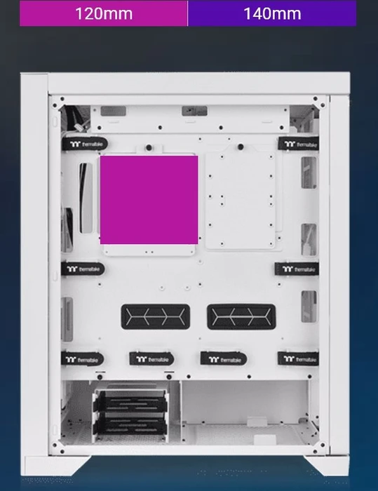 Thermaltake CTE T500 Air Snow, weiß, Glasfenster