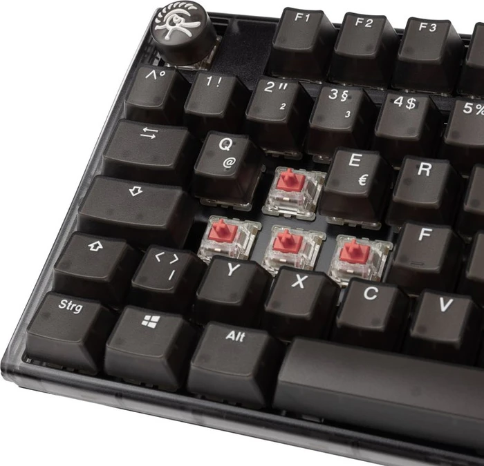 Ducky One 3 PBT, LEDs RGB, Aura Black, MX SILENT RGB RED, USB, DE
