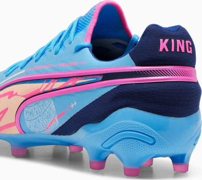 Puma King Ultimate Volume Up FG/AG luminous blue/poison pink/blazing blue